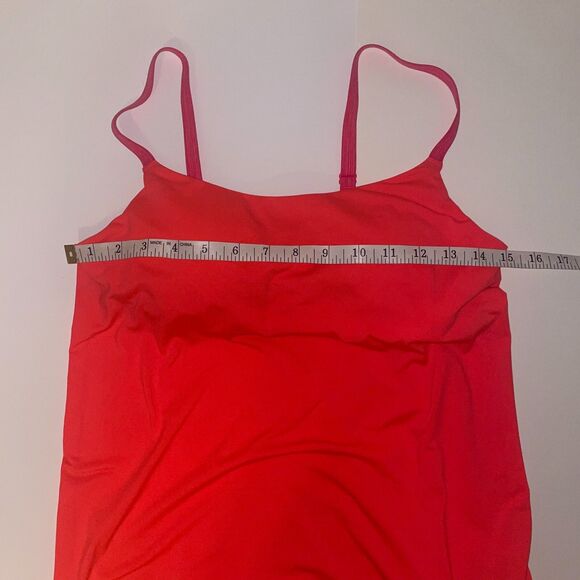 Under Armour Essential Banded Tank Top Open Back Coral Pink Active Wear Shirt XS - Picture 9 of 12